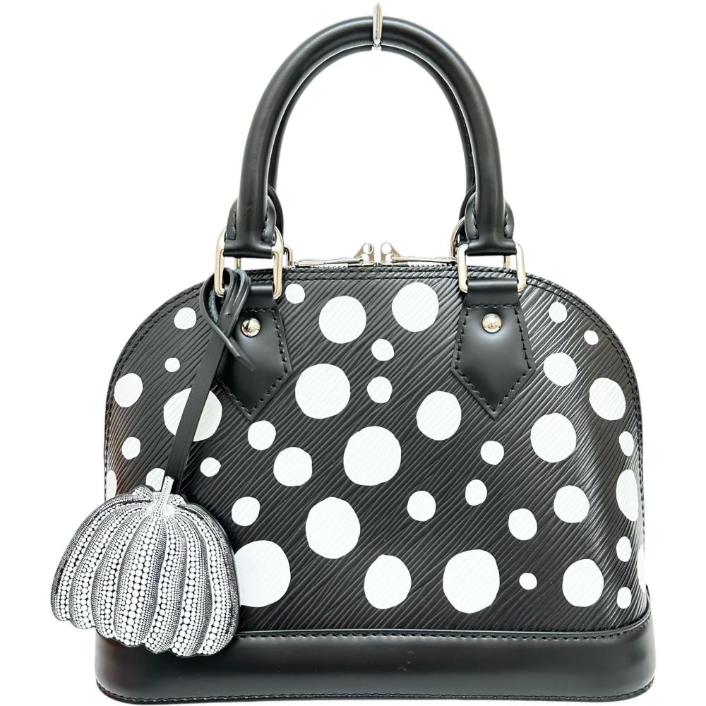 【LOUIS VUITTON/ルイ・ヴィトン】 アルマBB 草間彌生 YK×LV エピ M21699 2WAY ショルダー 箱/袋/ST/パドロック付 ハンドバッグ エピレザー ブラック/ホワイト レディース【中古】【真子質店】【BL】【TSMiI】のサムネイル