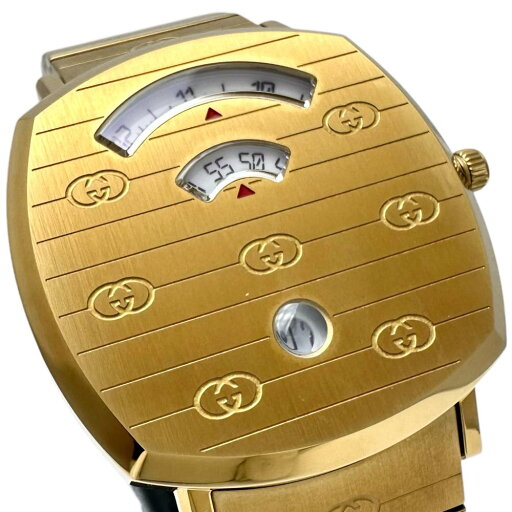 【GUCCI/グッチ】 グリップ 157.4 腕時計 GP クオーツ ゴールド メンズ【中古】【真子質店】【GD】【MoMox】