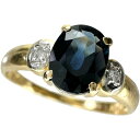12号 サファイア 1.16ct ダイヤモンド 0.02ct リング・指輪 K18ゴールド 18金/Pt900プラチナ 1.9g レディース【中古】【真子質店】【NN】【TMaS】【pdpd】(4)