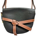 【LOEWE/ロエベ】 ゲート スモール ショルダーバッグ レザー ブラック/ブラウンレザー レディース【中古】【真子質店】【BL】【IxYK】
