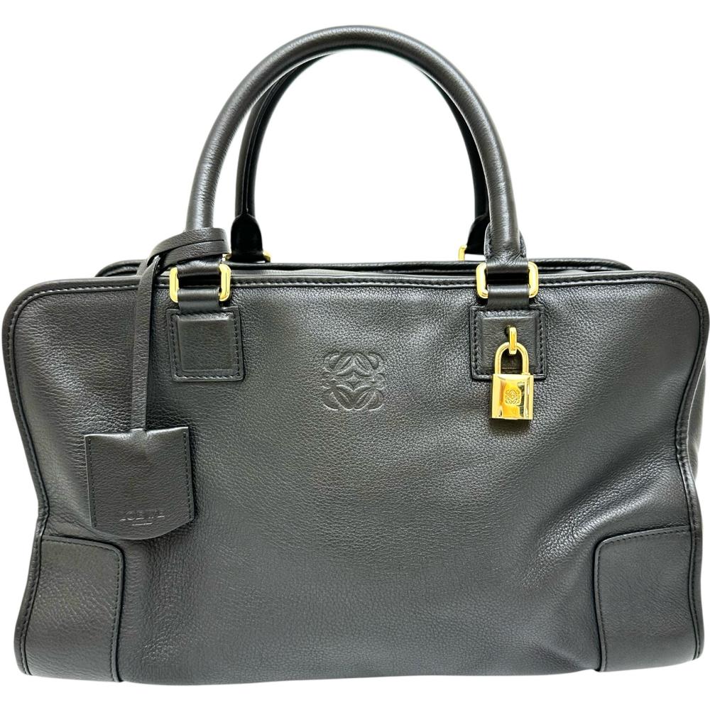 【LOEWE/ロエベ】 アマソナ36 ハンドバッグ レザー ブラック レディース【中古】【真子質店】【BL】【MoKT】