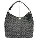 【COACH/コーチ】 F55365 シグネチャー ワンショルダーバッグ ショルダーバッグ キャンバス/レザー グレー/ブラック レディース【中古】【真子質店】【BL】【Max】(4)
