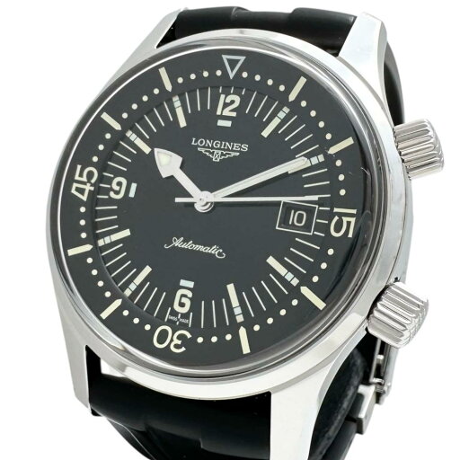 【LONGINES/ロンジン】 レジェンドダイバー L3.674.4 腕時計 ステンレススチール/ラバー 自動巻き/オートマ ブラック文字盤/ブラックラバーバンド メンズ【中古】【真子質店】【GD】【IMaMoMa】 【LONGINES/ロンジン】 レジェンドダイバー L3.674.4 腕時計 ステンレススチール/ラバー 自動巻き/オートマ ブラック文字盤/ブラックラバーバンド メンズ【中古】【真子質店】【GD】【IMaMoMa】