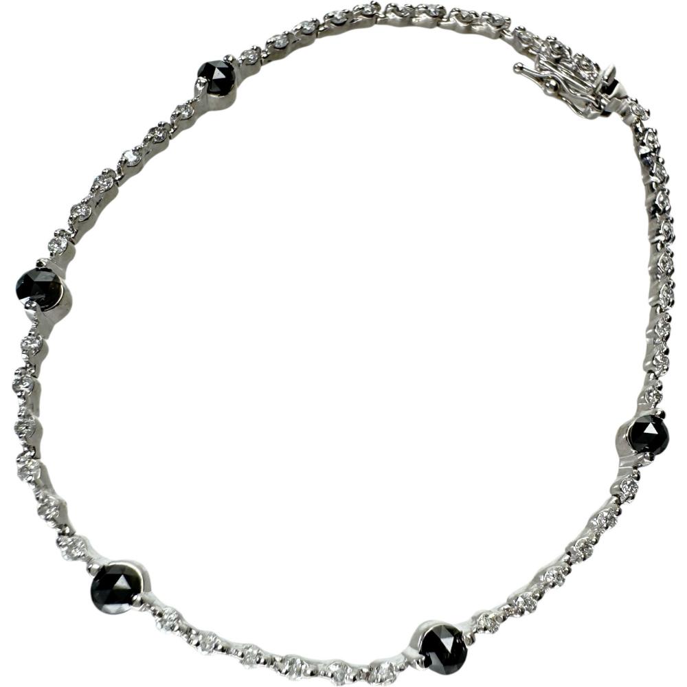 専用JE83★高級 ブラックダイヤモンド15ct K18WG ブレスレット 楽天市場】ブラックダイヤモンド(ブレスレット|レディース