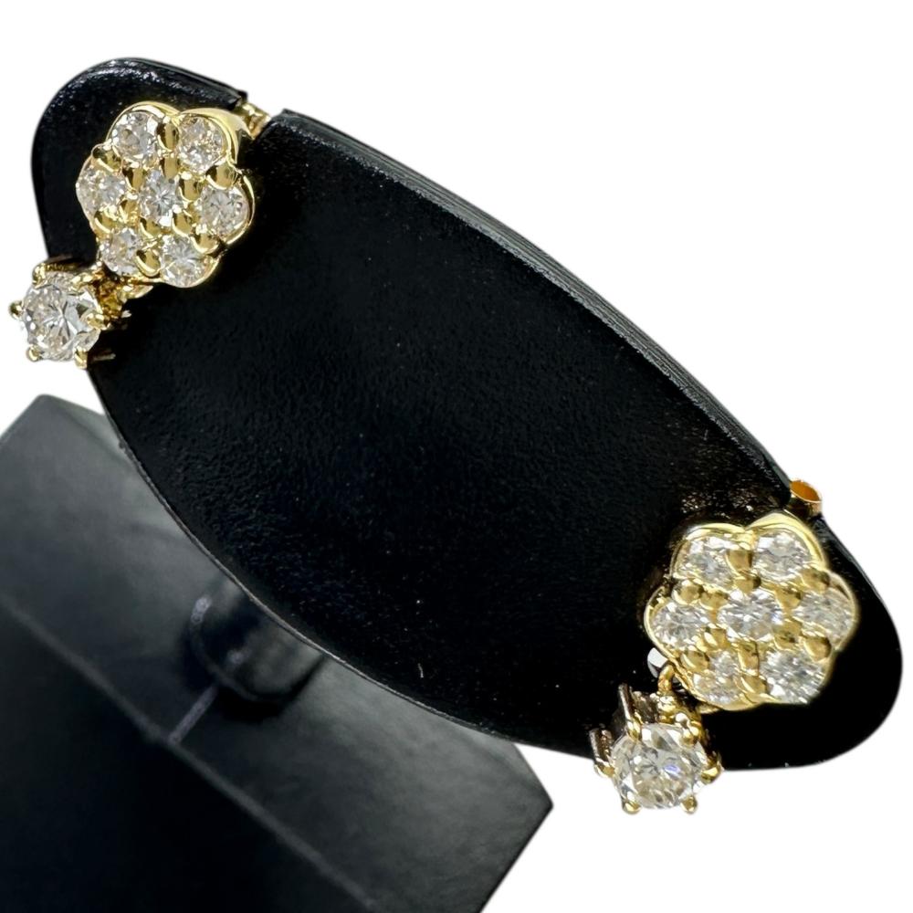 ぶら下がり ダイヤモンド 0.15/0.15ct ピアス K18ゴールド 18金 1.8g レディース【中古】【真子質店】【NN】【MaxMi】(4)