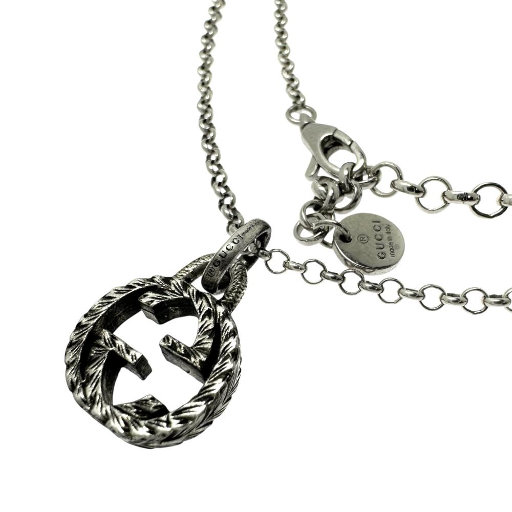 【GUCCI/グッチ】 ネックレス インターロッキングG シルバー925 7.4g 50cm シルバー ユニセックス【中..