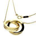【TIFFANY&Co./ティファニー】 インターロッキング サークル ネックレス K18ゴールド 18金 7.6g 40.5cm レディース【中古】【真子質店】【GD】【IxKMi】|詳細画像