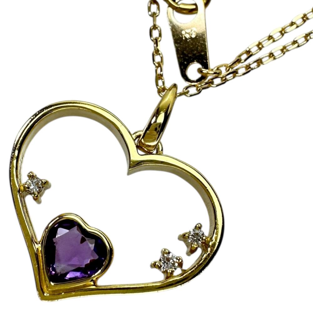 【中古】ハートモチーフハートアメジ...