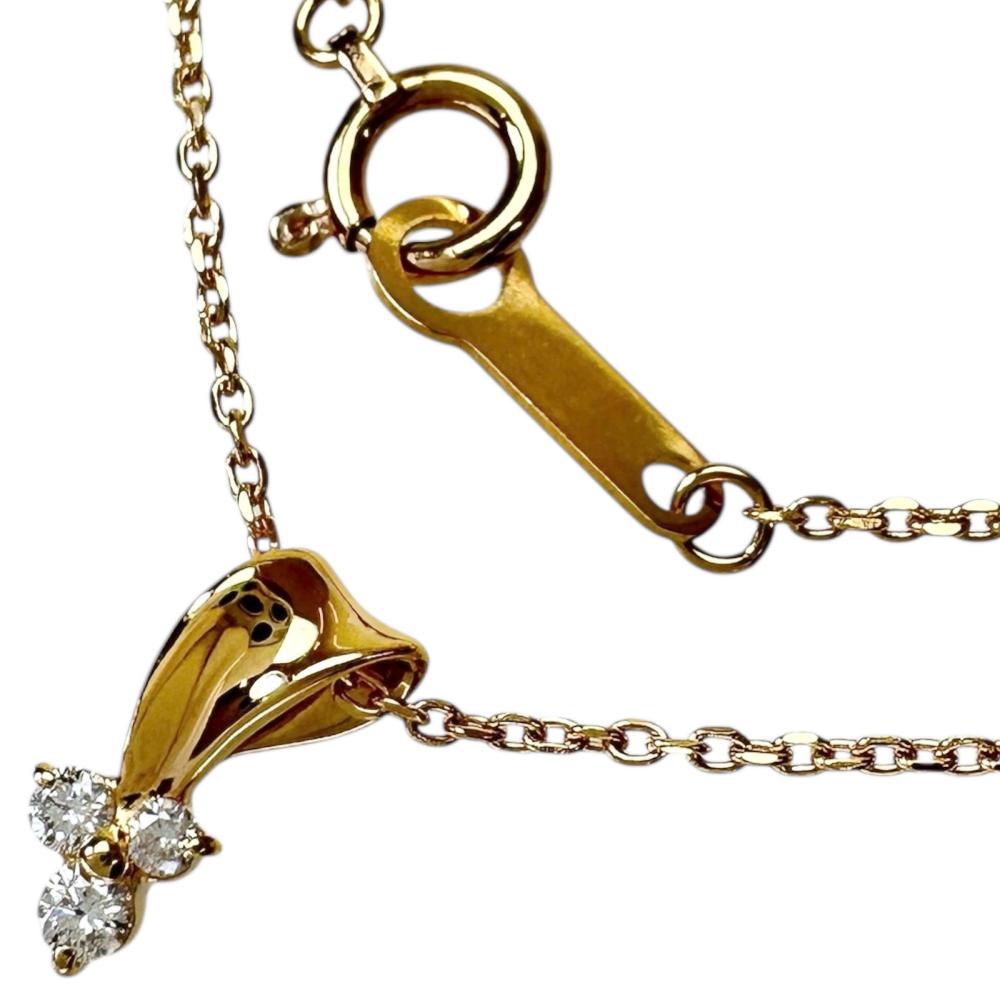 【canal4℃/カナルヨンドシー】 ダイヤモンド ネックレス K18ゴールド 18金 1.7g 40cm レディース【中古】【真子質店】【NN】【TMaI】(4)