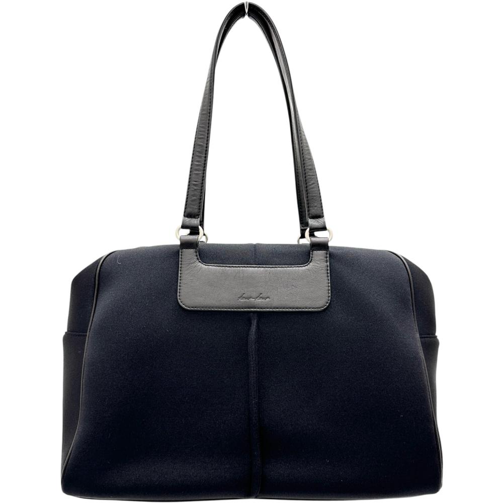 【kawa-kawa/カワカワ】 ハンドバッグ ウレタン/レザー ブラックウレタン/ブラックレザー レディース【..