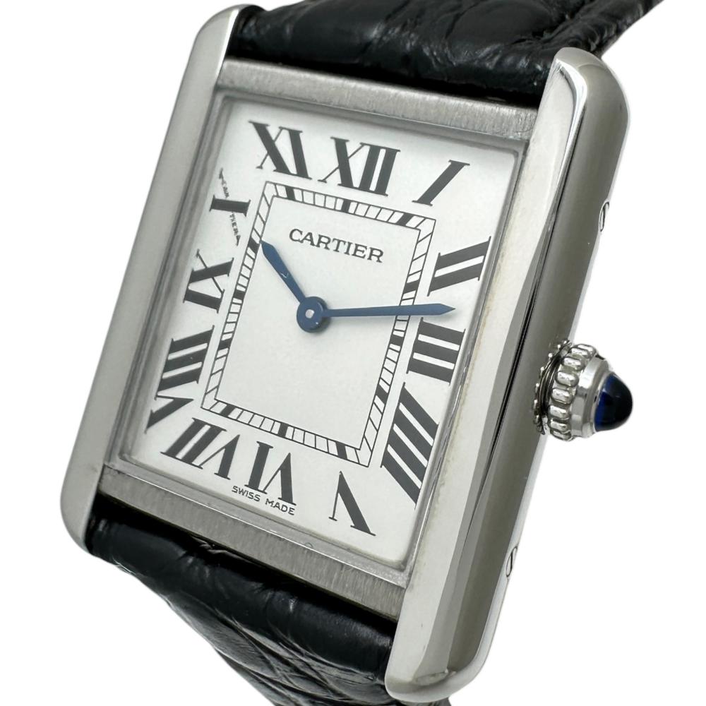 【CARTIER/カルティエ】 タンクソロSM W5200005 腕時計 ステンレススチール/レザー ...