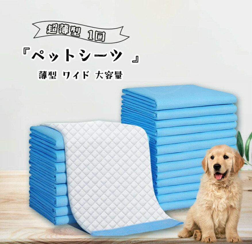 ペットシーツ 薄型 ワイド 200枚 ペットシート 犬　猫 大容量 まとめ買い 業務用 ケース ペット用 犬 トイレシート 超薄型 1回　使い捨て オリジナルシーツ システムトイレ