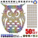 20個セット 鳥よけ フクロウ 反射板シール ホログラム 鳥よけ 家庭菜園 農業用品 貼り付けタイプ 資材 梟 ふくろう 反射 窓 ナイロン 田畑 鳥害対策 T...