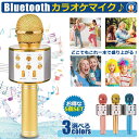 5個セット ワイヤレスマイク Bluetooth カラオケ エコー マイク セット 家庭用 USB スマホ連動 歌 音楽 高音質 再生 Android/iPhone対応 お家カラオケ WAMAKARA