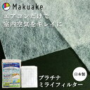 【Makuake公式】 エアコンフィルター エアコン フィルター カバー 空気清浄 抗ウイルス 除菌 消臭 雑菌 悪臭 花粉 ハウスダスト ほこり ウイルス カビ 対策 除去 プラチナミライフィルター 送料無料 Makuake マクアケ