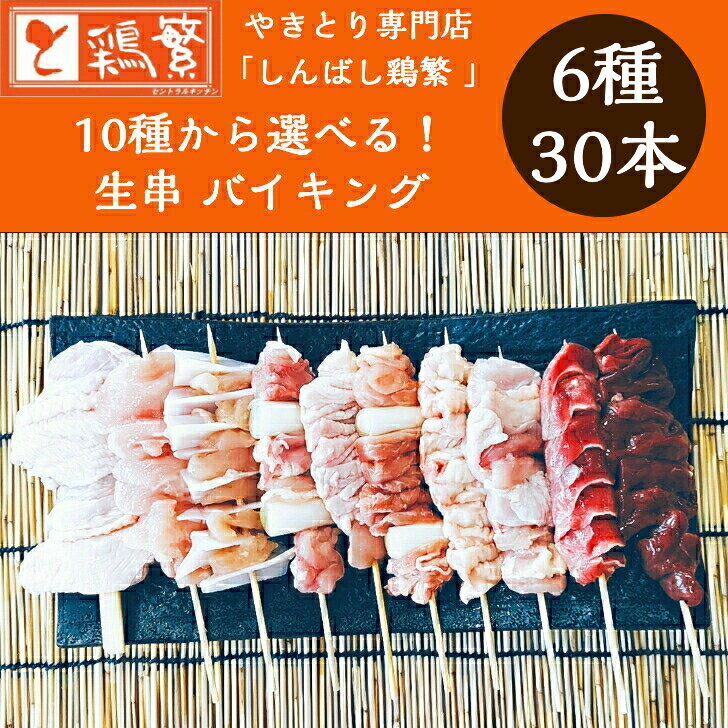 【本格】BBQ セット【選べる 生串】6種30本(各5本)【限定特価】10種から選べる バ...