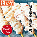 【やきとり 専門店の味】国産 岩手県産 銘柄どり 高級 南部赤鶏 焼き鳥 ◆生 串◆ポンチリ(ぼんじり) 串 10本 セット【本格】炭火焼鳥 やきとり専門店 し...