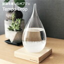 晴雨予報グラス ストームグラス テンポドロップ Tempo Drop ギフト 送料無料 ラッピング無料 100percent しずく型 インテリア オブジェ 飾り 結晶 おしゃれ 男性 女性 贈り物 雑貨 ガラス 誕生日 結婚祝い プレゼント