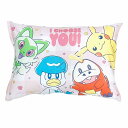 MORIPiLO 子供 枕 低め ポケモン ピカチュウ ハート ピンク 約28x39cm 肌にやさしい綿100生地 洗える カバー付き ぬいぐるみ クッション ...
