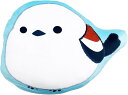MORIPiLO 抱き枕 アミューズ ふくふくシマエナガ (もちもちダイカットクッション) 肌にやさしい グッズ ぬいぐるみ 昼寝枕 斜め向き ブルー 50x3...