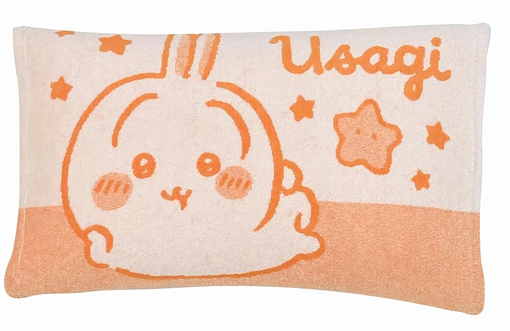 MORIPiLO ちいかわ 枕カバー タオル地 うさぎ (ふんわり快適 のびのびピローケース) ベージュ 43x63 35x50cm 親子で使える 子供 大人 洗える モリシタ 422096