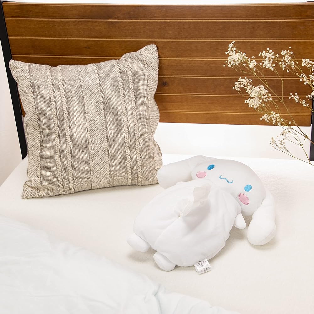 MORIPiLO モリシタ 公式ストアのMORIPiLO シナモロール ティッシュケース 吊り下げ サンリオキャラクターズ 壁掛けティッシュボックスカバー ホワイト 約40cm とろける肌触り モリシタ 336447｜アングル3