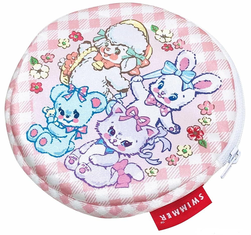 MORIPiLO ティッシュケース SWIMMER スイマー グッズ 小物入れ ぬいぐるみ ポーチ 小さめ 13x13cm (ギ..