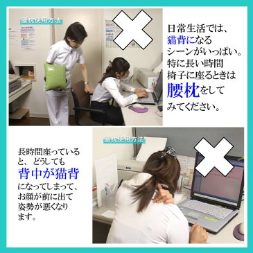 腰枕 腰まくら こしまくら 背もたれ クッション 腰痛 車 ランバーサポート 調整 可能 腰の隙間 腰当 背あて 背当て 座り姿勢 デスクワーク テレワーク 在宅勤務 オフィス チェア 座って 椅子 座席 体軸 旅行 出張 移動 飛行機 車 ドライブ