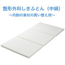 整形外科しきふとん専用の中綿 腰痛 寝具 敷き布団 折りたたみ 持ち運び 厚い 肩 首 腰 頭痛 解消 しきふとん 安眠 肩こり 首こり ストレートネック いびき 治療 (布団の側地はございません。中身である中綿のみの販売ページとなります)(3)