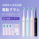 電動歯ブラシ 充電式 音波歯ブラシ 6つのモード オーラルケア 替ブラシ4本 ホルダー付き IPX7防水 大容量バッテリー内蔵 振動周波数32000 低騒音 プ...