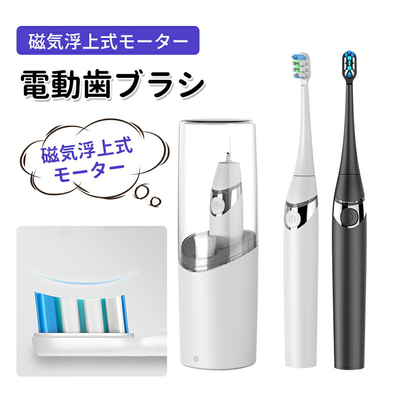電動歯ブラシ 充電式 音波歯ブラシ UV除菌ケース付き 乾燥機能 使用簡単 携帯便利 オーラルケア 極細軟毛 IPX7防水 大容量バッテリー内蔵 振動周波数31...