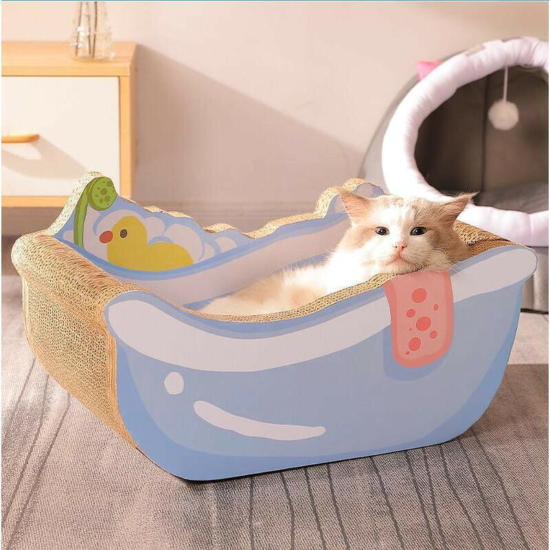 乐天商城 - 爪とぎ 猫 爪研ぎ 爪とぎ防止 爪とぎハウス ダンボール つめとぎ おもちゃ 爪みがき 爪磨き ガリガリサークル スクラッチャービッグ インスタ映え ペット