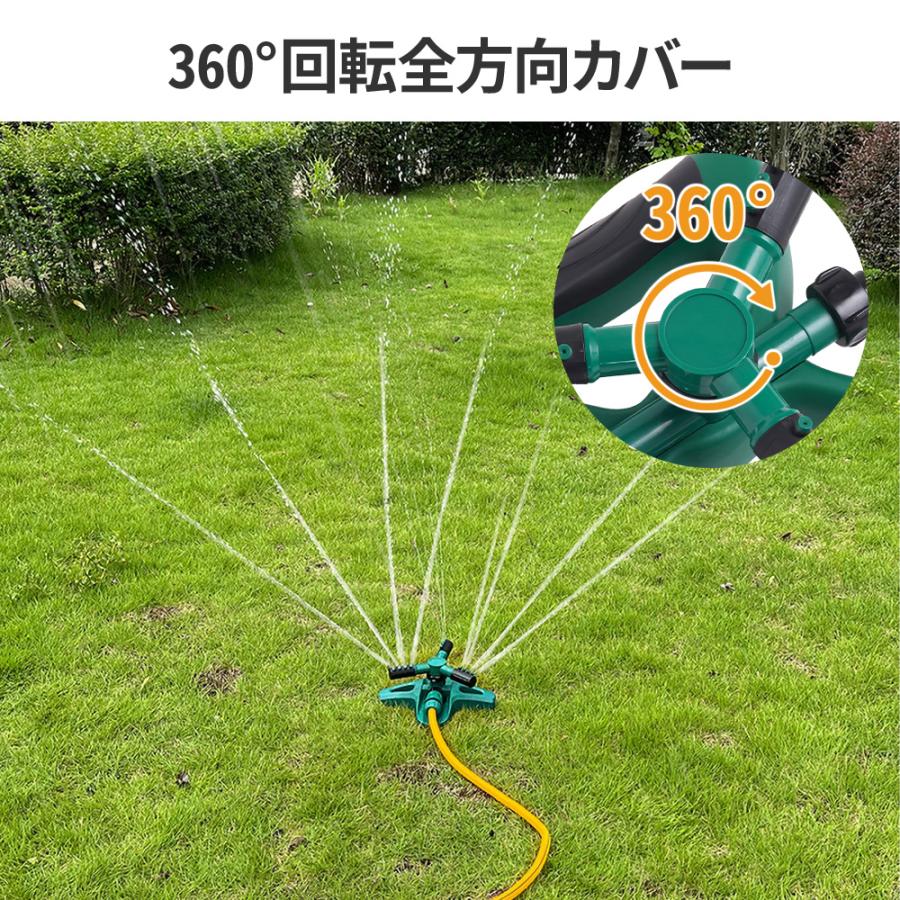 【スーパーセール半額オフ】【2個セット】スプリンクラー 360度回転 家庭用 2個セ...