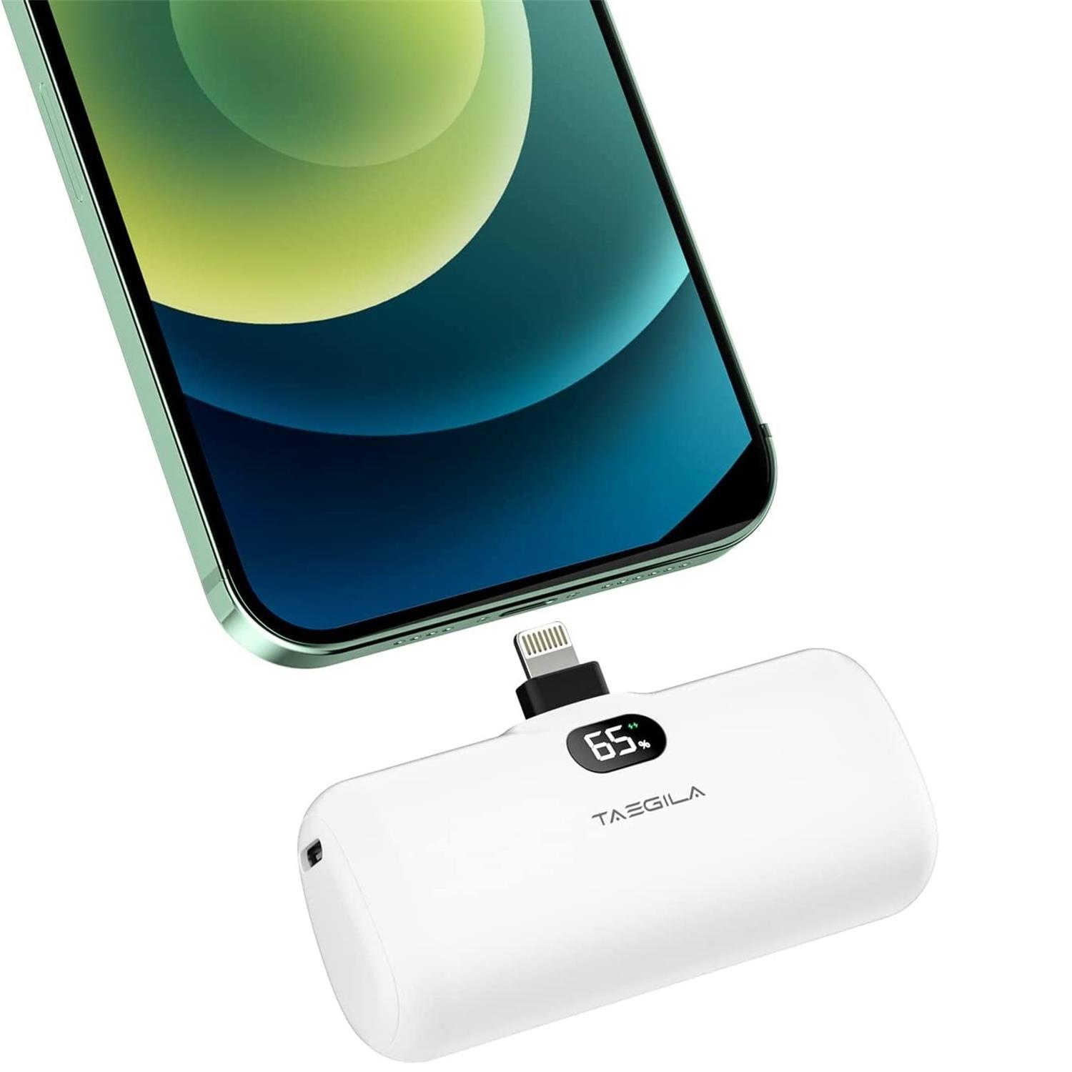 【セール・15%OFFクーポン・LCD残量表示】モバイルバッテリー iphone 超小型 軽量 コンパクト 4800mAh コネクター内蔵 直接充電 急速充電 ...