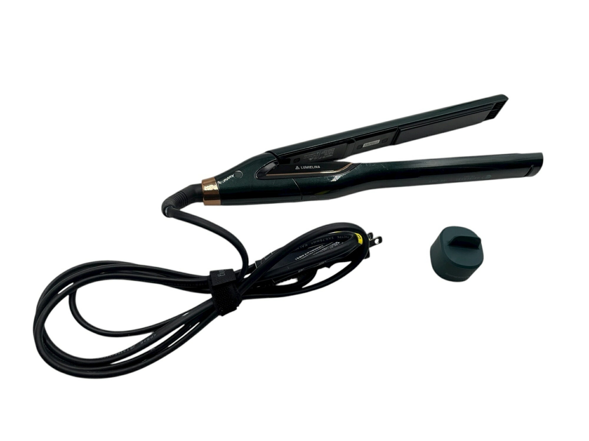 ■LUMIELINA Bioprogramming ヘアビューロン 7D Plus ストレートアイロン HBRST7D-JP ディープグリーン ブロンズ 動作確認済 ルミエリーナ