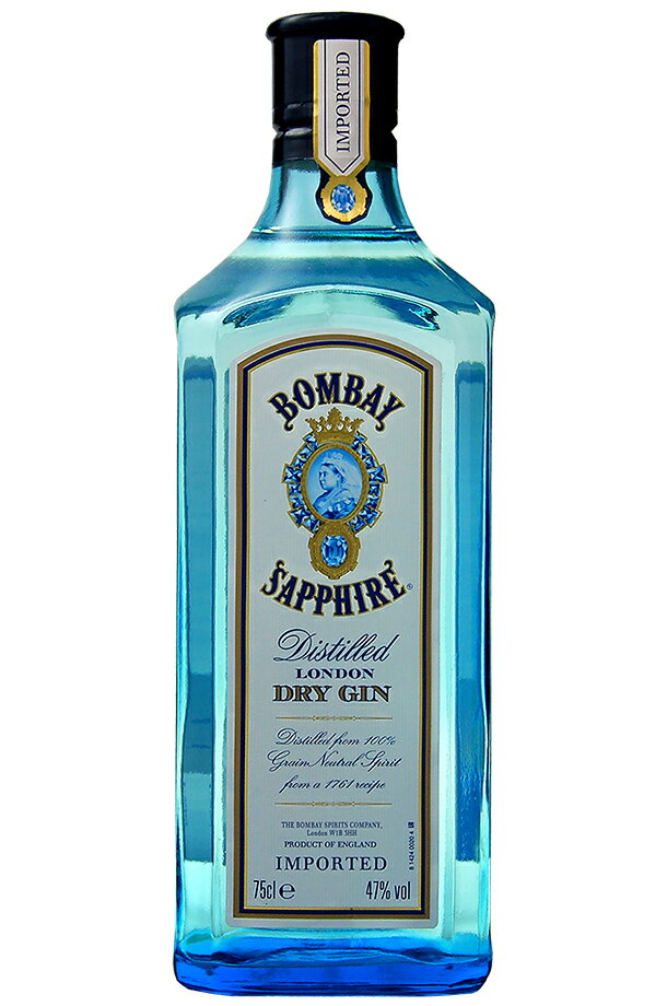 ボンベイ サファイアジン 47度 750ml 正規品 (bombay-sapphire Gin) 輸入： ★不足分はお取り寄せ致します 【ボンベイ スピリッツ社】‎BOMBAY SAPPHIRE‎ナチュラルグレーンスピリッツ