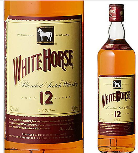 ホワイトホース 12年　40度　700ml 箱なし　 WHITE HORSEブレンデッドスコッチウイスキー【キリン平行輸入品のためアルコール度数・容量・ラベルと箱のデザインが予告無く代わる場合があります】◆◆現在入荷数が制限されています◆◆★次回仕入れより値上げ予定！