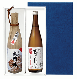 福井の地酒720ml×2本入り2本入りギフトお土産ぽん酒セットL【丸岡城＆ときしらず】【〜♪送料無料♪〜九州・北海道・離島(沖縄など)・代引き手数料・クール便は別途費用が掛かります♪】 【ぽんしゅ】【丸岡町久保田酒造】【鯖江市　合資会社　加藤吉平商店】