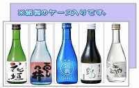 越前福井の冷酒・呑み比べ300ml×5本ギフトセットυ　SJS-35紙箱入り 【通年お届け可能】越前の人気蔵元の冷酒・呑み比べに!　【純米酒～吟醸酒の組み合わせ！】【サンデシ　梵・白龍・一本義・雲の井・花垣】