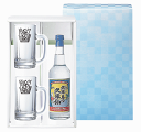 久米島の久米仙 &マーク入り専用ジョッキ2個2オリジナルギフトセット【泡盛・焼酎】(ハイボール用)【GIFT対応製品】【蒸留酒】★ジョッキ数に限りがあります。※箱はオリジナルの箱です。