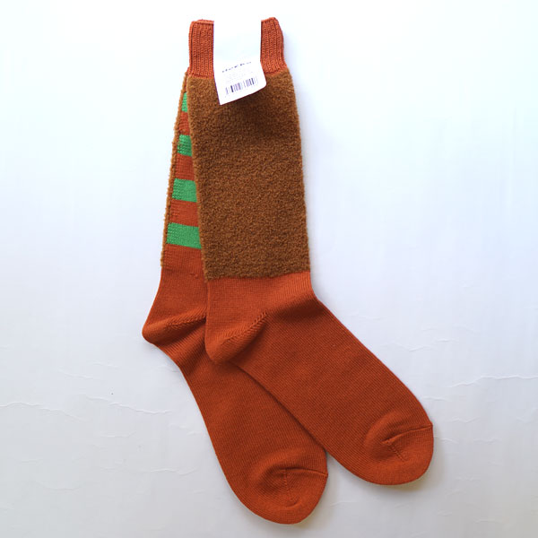 デカ decka ベビーアルパカ ボーダーソックス Baby Alpaca Socks Stripes de-31 メ...