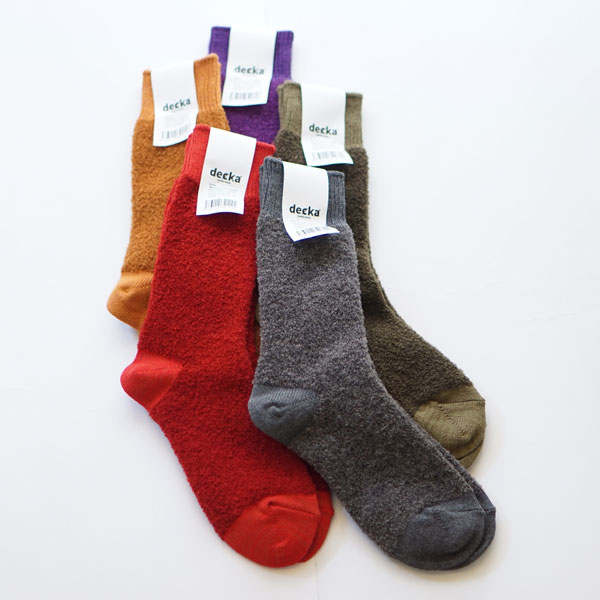 デカ decka アルパカウールソックス Baby Alpaca Merino Wool socks de-19 3足までメール便対応可