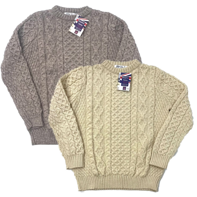 Kerry Woollen Mills ケリーウォーレンミルズ アラン Aran Cable Crew Neck Sweater アイルランド製