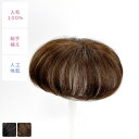 【人毛100%】人工地肌付きヘアピース PO-3000HKT 部分ウィッグ 地肌付き 頭頂部 白髪 総手植え フロントウィッグ ミセス 全2色 ウィッグ かつら...