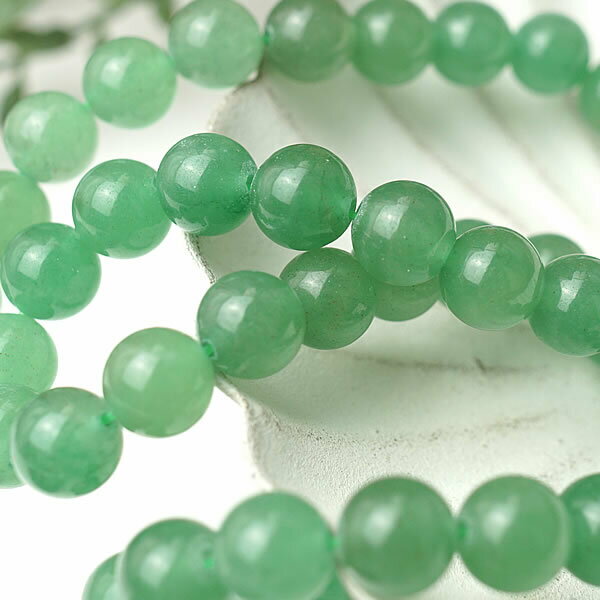 【20粒/バラ売り】アベンチュリン 10mm 穴あきビーズ バラ売り 粒売り 天然石 パワーストーン 5月の誕生石 手作り アクセサリー ハンドメイド パーツ ブレスレット ペンダント ネックレス ピアス イヤリング製作