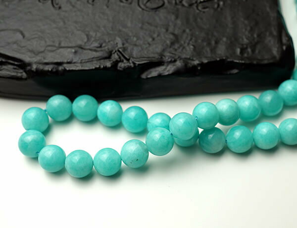 【1粒/バラ売り】アマゾナイトAAAA ペルー産 8mm 穴あきビーズ バラ売り 粒売り 天然石 パワーストーン 天河石 手作り アクセサリー ハンドメイド パーツ ブレスレット ペンダント ネックレス ピアス イヤリング製作