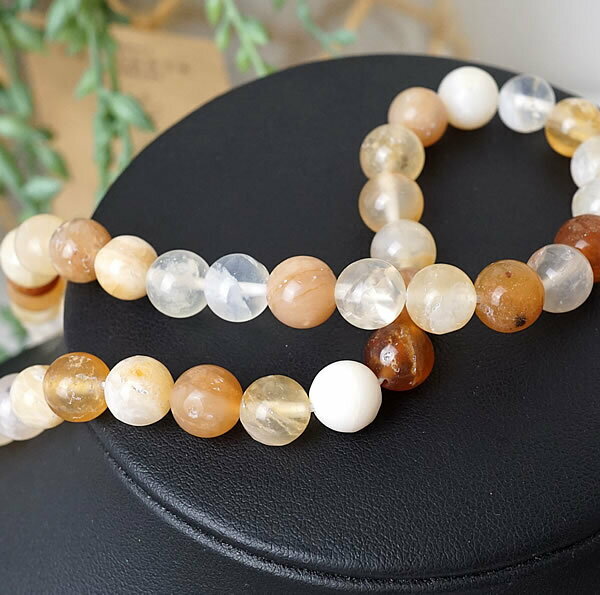 【10粒/バラ売り】イエローオパール マルチカラー ミックスカラー 8mm 蛋白石 穴あきビーズ バラ売り 粒売り 天然石 パワーストーン アクセサリー ハンドメイド パーツ ブレスレット ペンダント ネックレス ピアス イヤリング製作