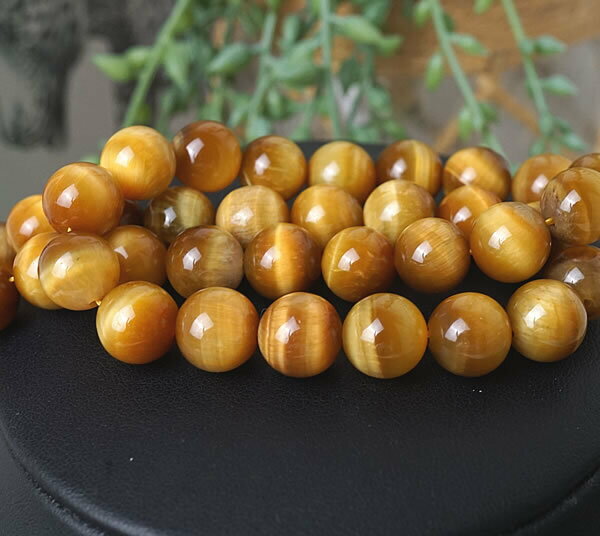 【1連/連売り】ゴールデンタイガーアイ 10mm 虎目石 猫目石 穴あきビーズ ばら売り 粒売り 天然石 パワーストーン 手作り アクセサリー ハンドメイド ブレスレット ペンダント ピアス イヤリング製作 金運 財運 仕事運
