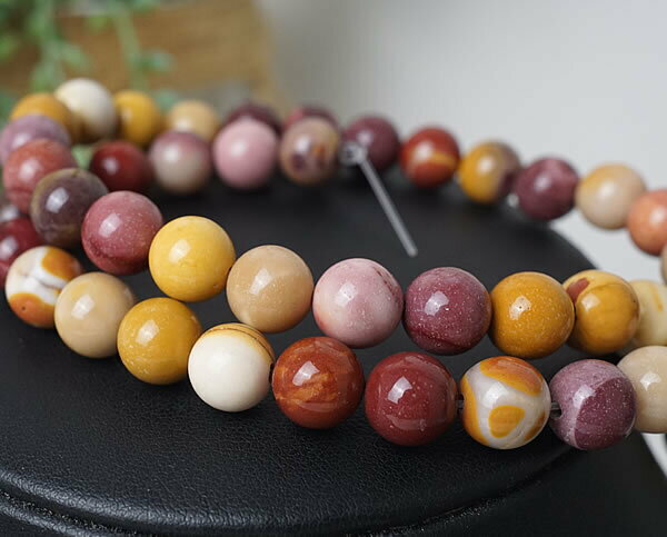 【10粒/バラ売り】モーカイト 8mm 穴あきビーズ ばら売り 粒売り 天然石 パワーストーン アクセサリー ハンドメイド パーツ ブレスレット ペンダント ネックレス ピアス イヤリング製作