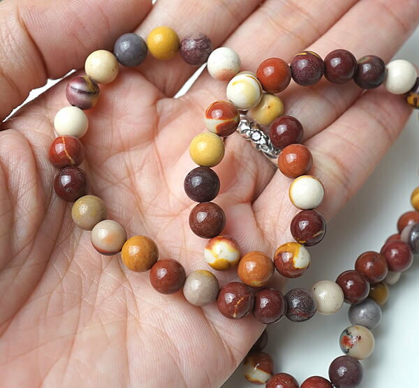 【10粒/バラ売り】モッカイト モーカイト 6mm 穴あきビーズ ばら売り 粒売り 天然石 パワーストーン アクセサリー ハンドメイド パーツ ブレスレット ペンダント ネックレス ピアス イヤリング製作